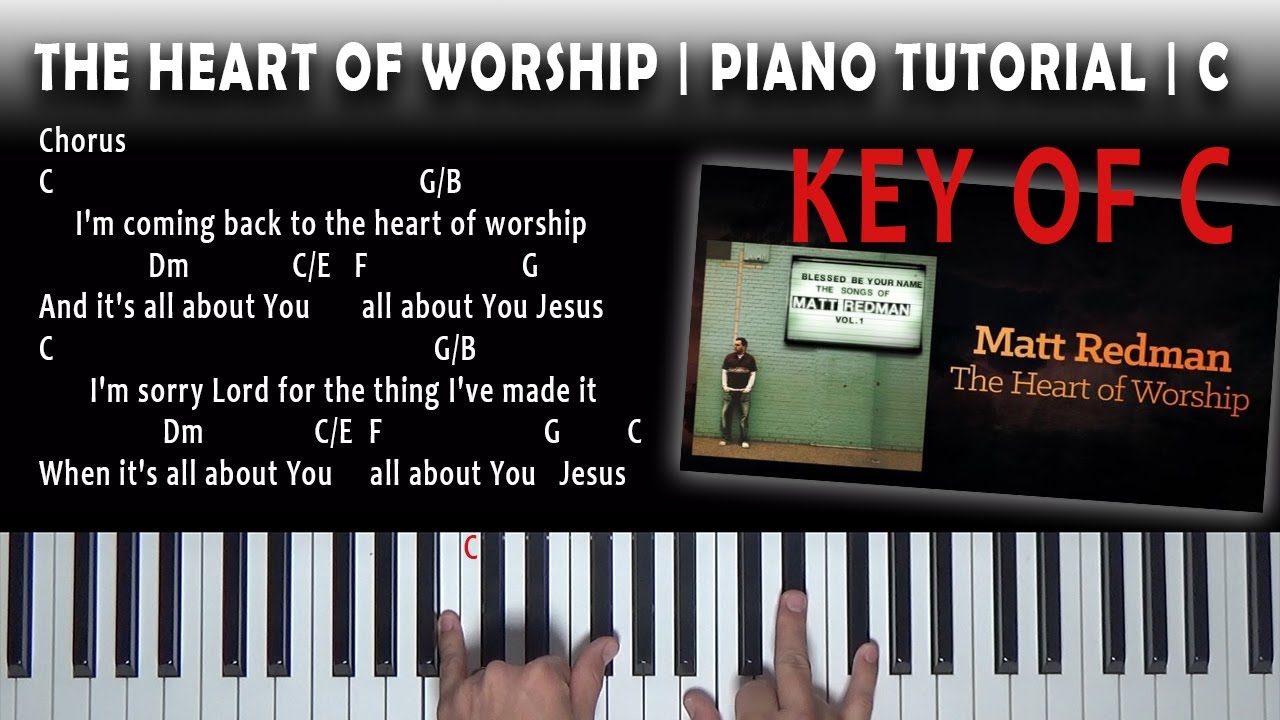 The Heart of Worship | C | Beginner Piano Tutorial