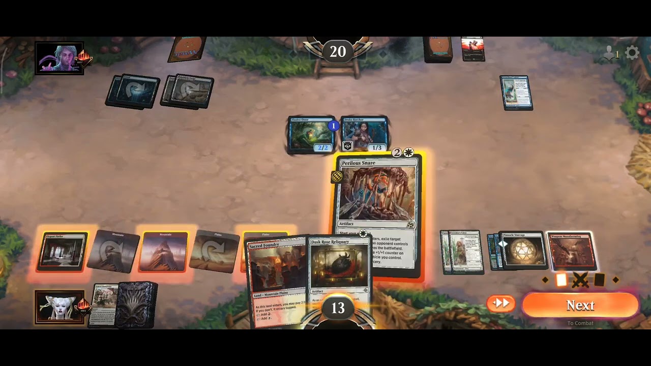 Standard - Boros Manufacturing vs Azorius Prowess - BO1 - MTG Arena Mythic top 1000