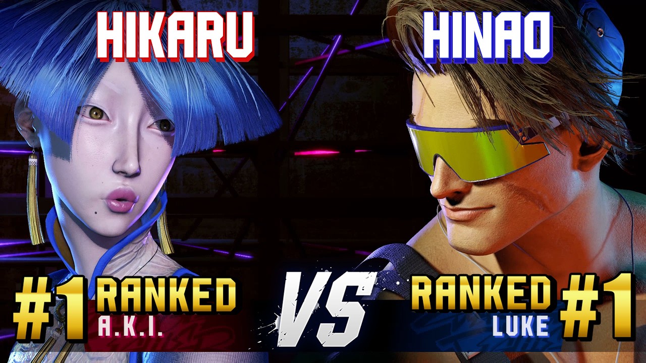 SF6 ▰ HIKARU (#1 Ranked A.K.I.) vs HINAO (#1 Ranked Luke) ▰ High Level Gameplay