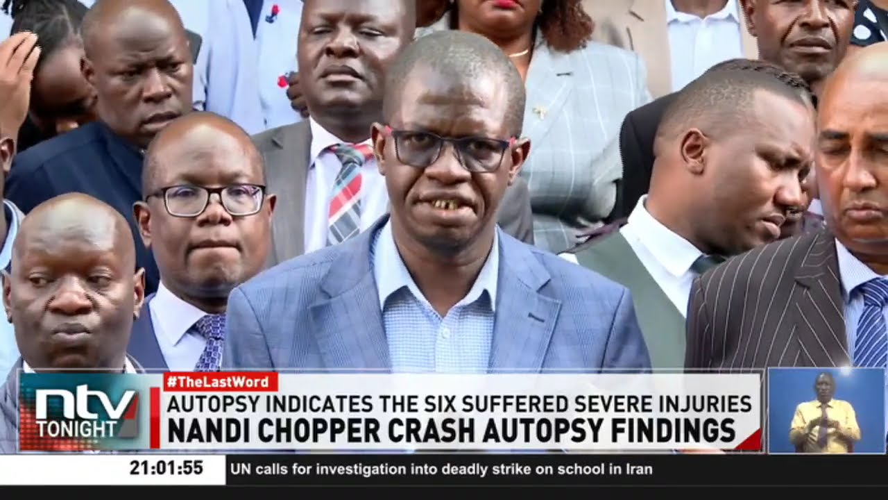 Autopsies of 6 people killed in Nandi chopper crash show died from multiple traumatic injuries
