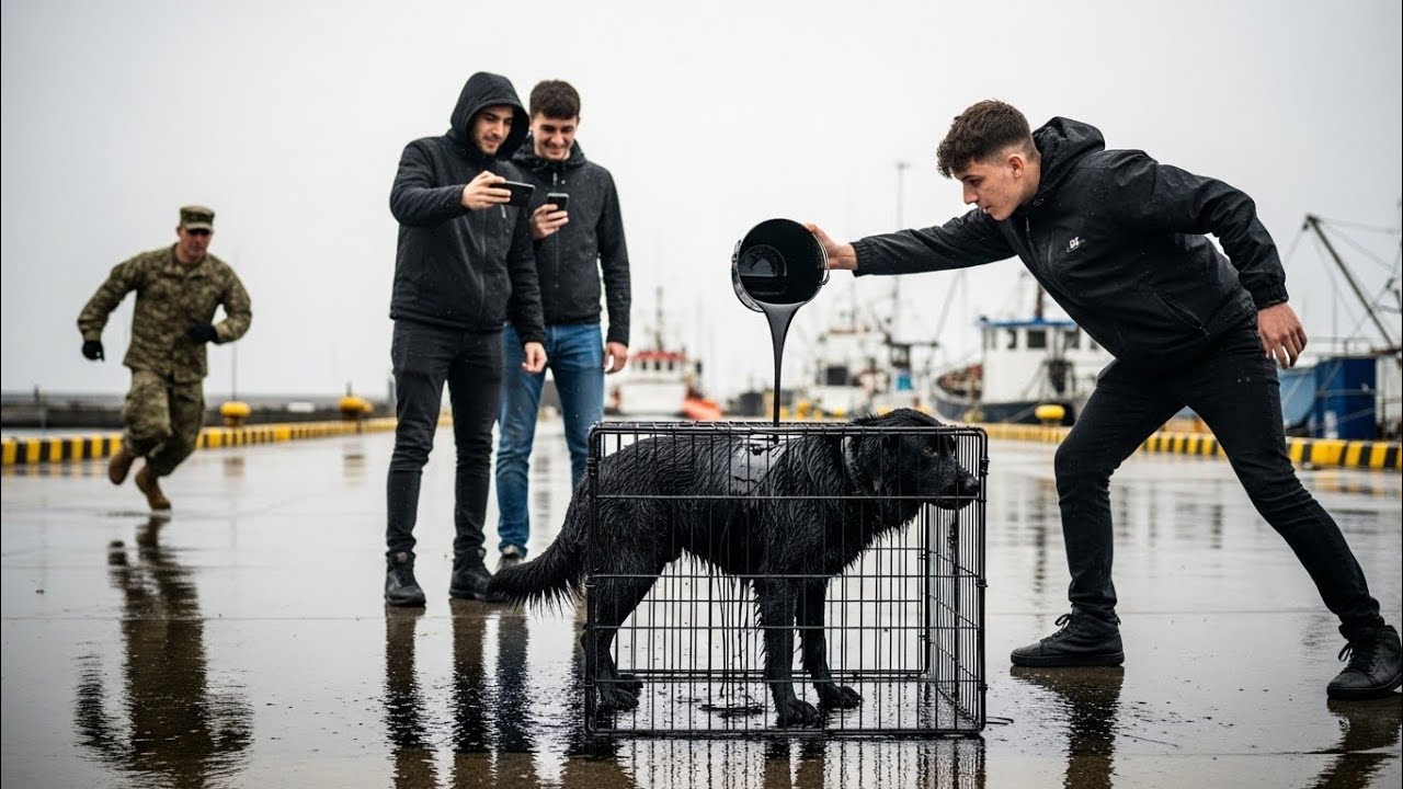 Богатые отморозки издевались над умирающей собакой — не зная, что это бывший служебный пёс морского
