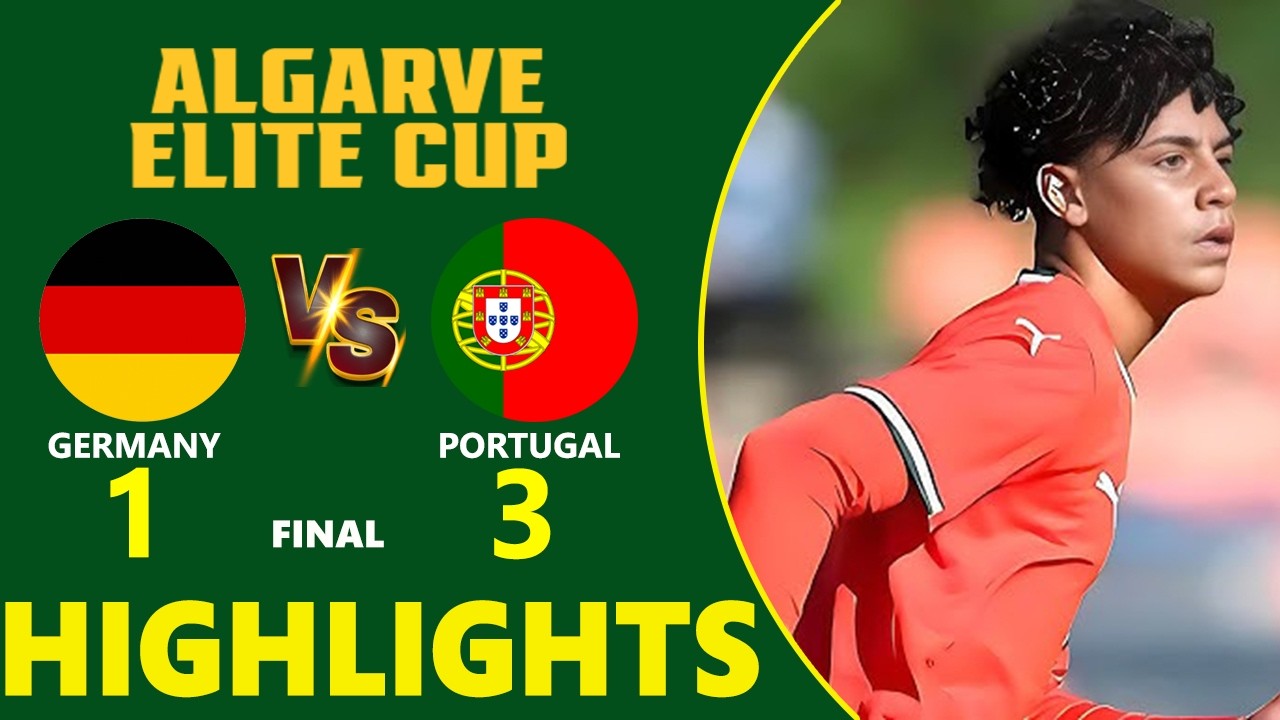 Cristiano Ronaldo Jr. | Germany vs Portugal Highlights 🔥 U16 Algarve Tournament 2026 Final