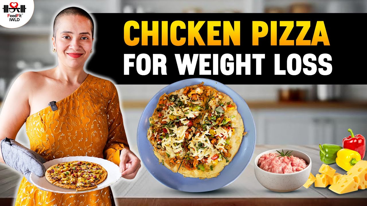 Chicken Pizza for Weight Loss | Whole Egg Recipes | Cheese Recipe | Indian Non Veg Diet by Richa