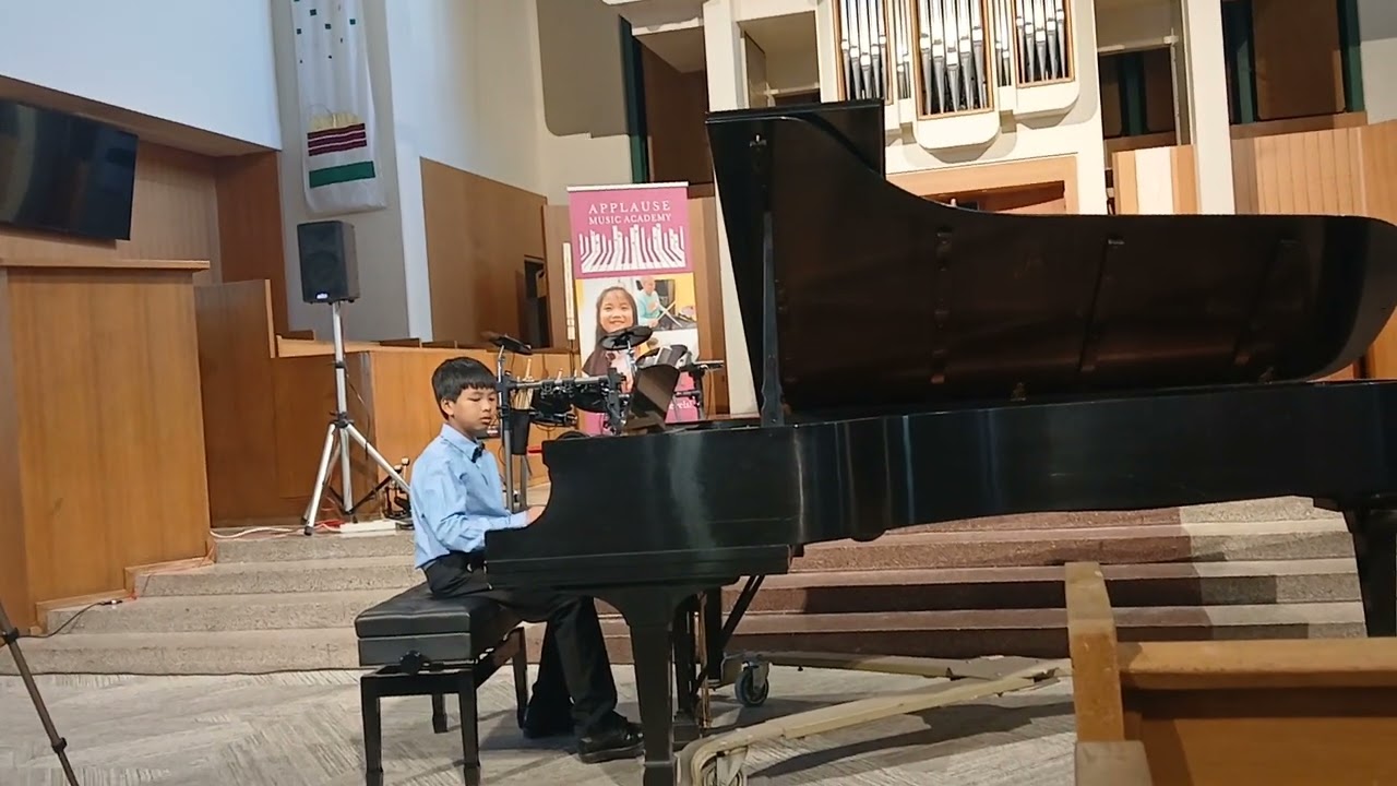 1. Name pending update 2. Ode to Joy -Performed by a talented student from Applause Music Academy