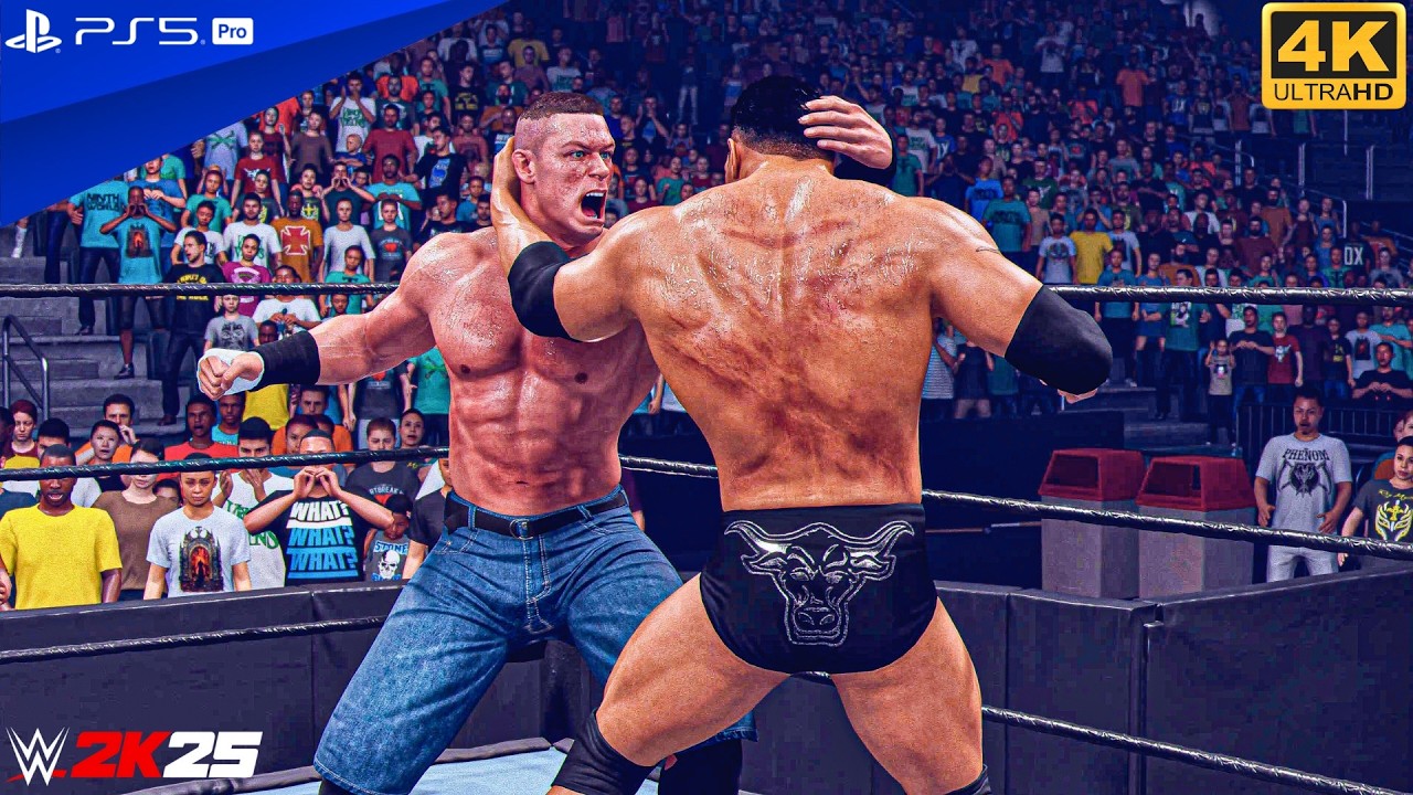 WWE 2K25 - The Rock Vs John Cena - Full Match at Smackdown | PS5™ Pro [4K60]