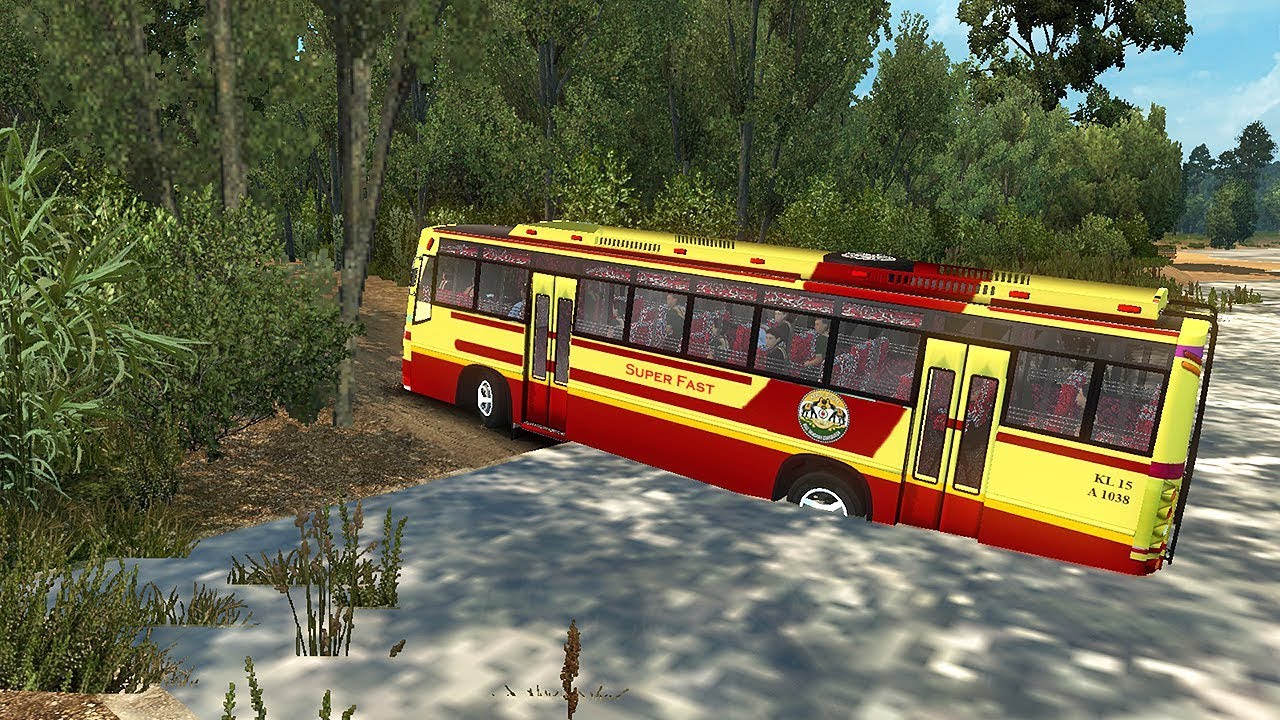 KSRTC Bus Stuck in River