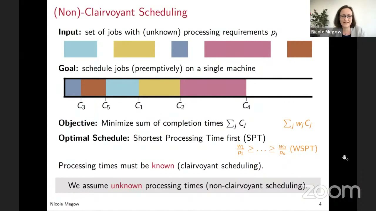 [Scheduling seminar] Nicole Megow (Universit&auml;t Bremen) | Learning-Augmented Online Algorithms...