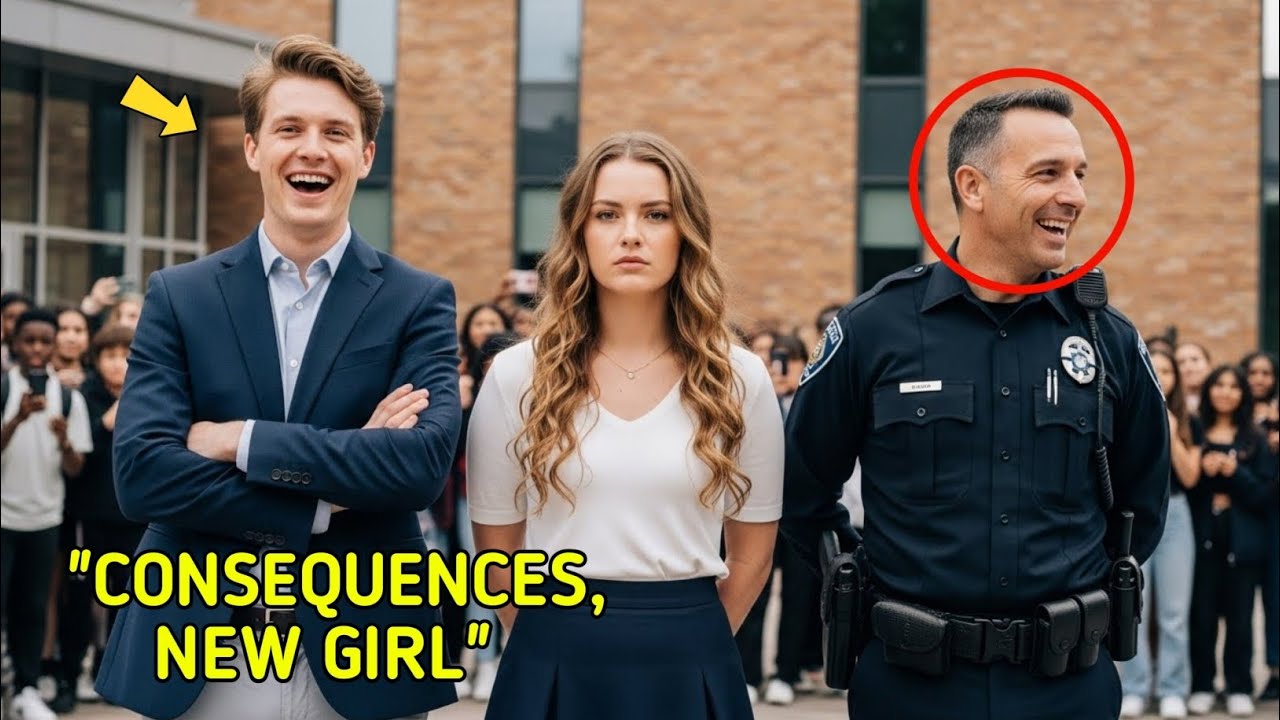 Rich Kid Forced His Cop Father to Arrest the New Girl — Then the Secret Service Arrived