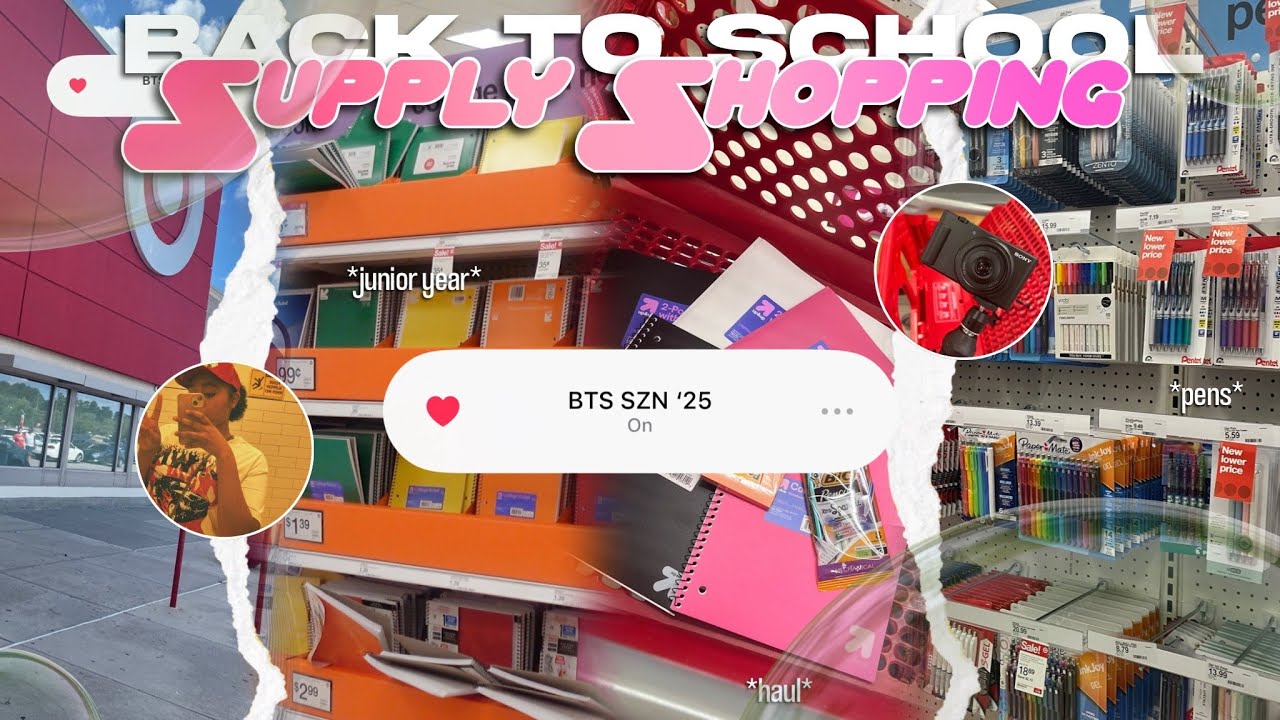 BACK TO SCHOOL SUPPLY SHOPPING + HAUL 2025 | JUNIOR YEAR ♡︎