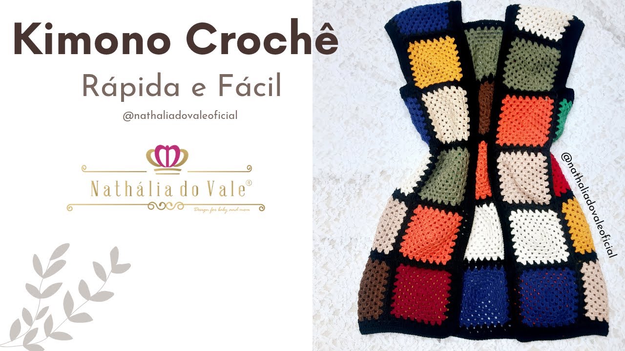 KIMONO DE CROCHÊ | COLETE DE CROCHÊ SUPER RÁPIDO E FÁCIL DE FAZER ❤