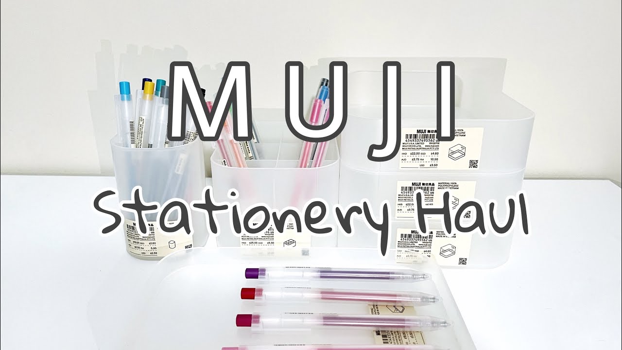 Muji Stationery Haul (Pens + Organiser)