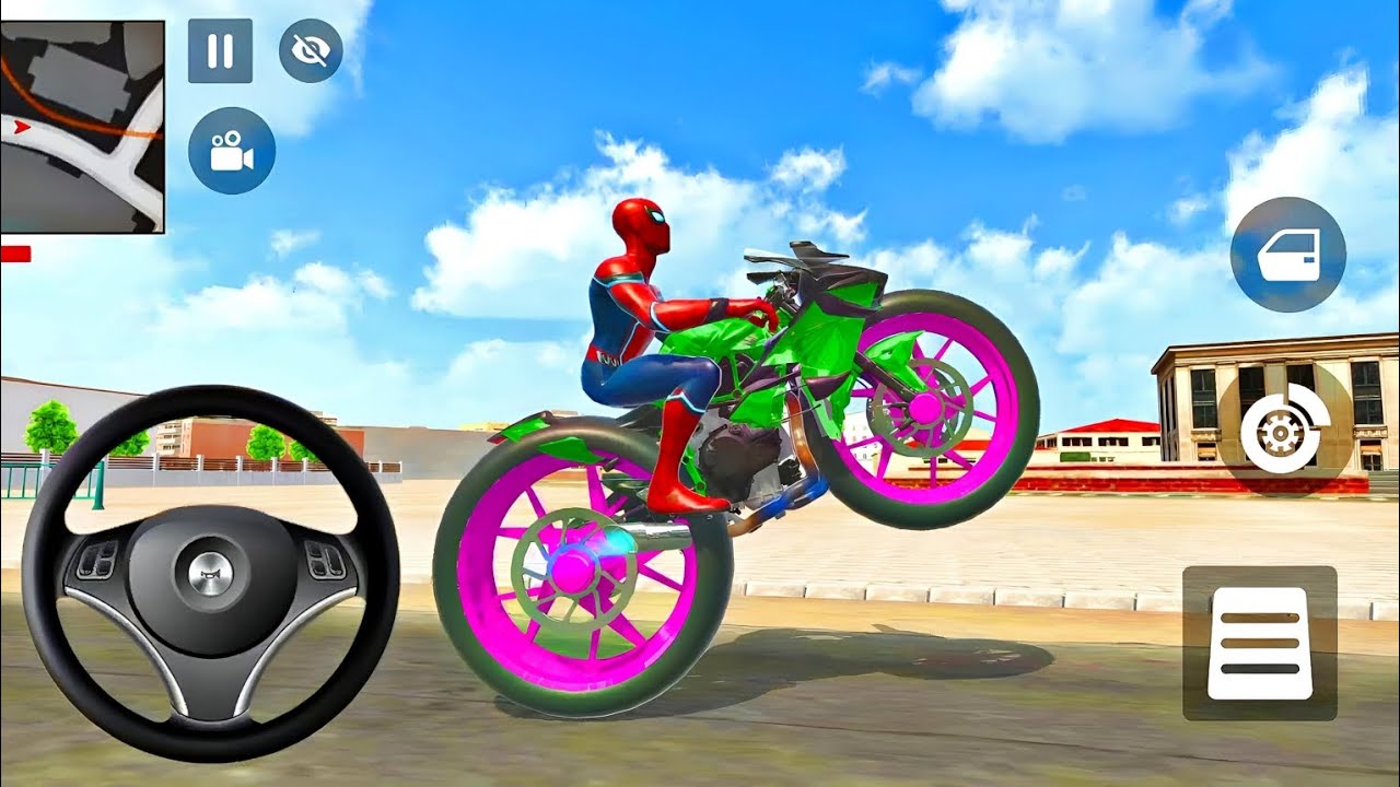 🤑Spiderman Drive Modified Bike🏍️ Indian Theft Auto🔥 Open world Gameplay 