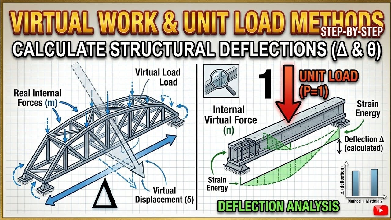 Unit load method or virtual work method formula prove || Structure II || class 1 || Bangla lecture 
