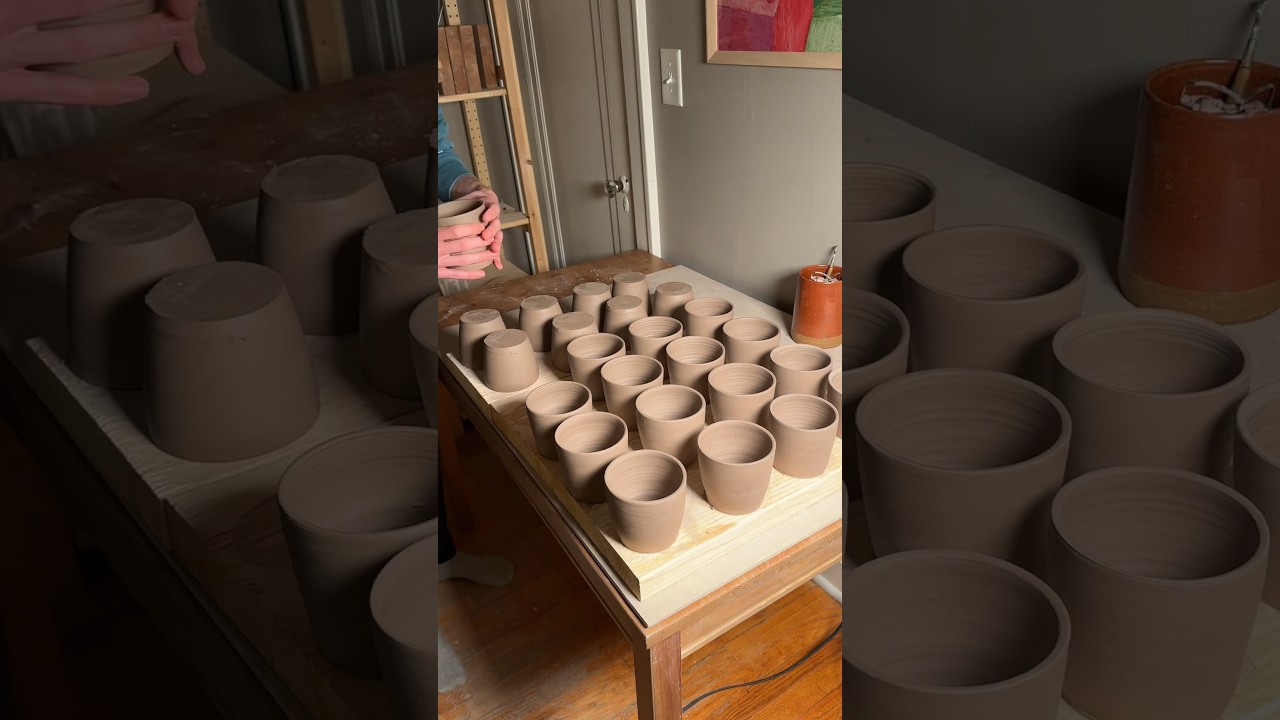 изготовление керамических чашек для эспрессо☕️