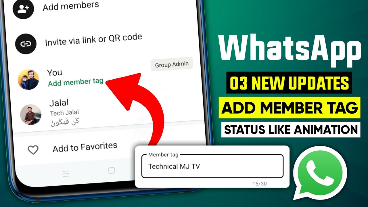 WhatsApp 3 new updates || WhatsApp add member tag update || Channel Quiz || Status like animation