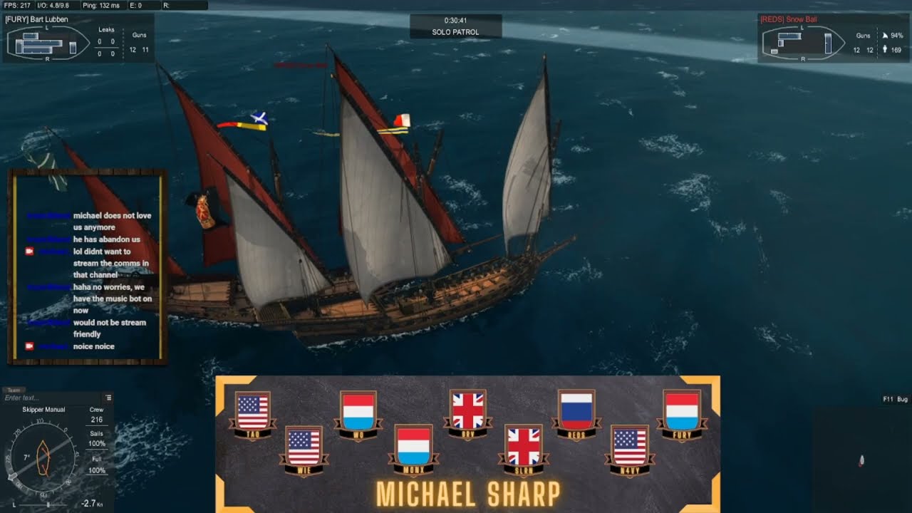 Naval Action Patrol Zone 1v1 Battle | [REDS] Snow Ball