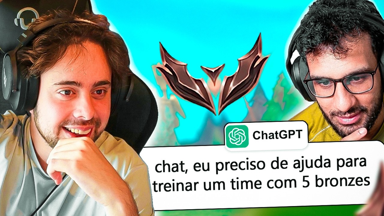 Pedindo AJUDA pro CHATGPT para TREINAR um time com 5 BRONZES!