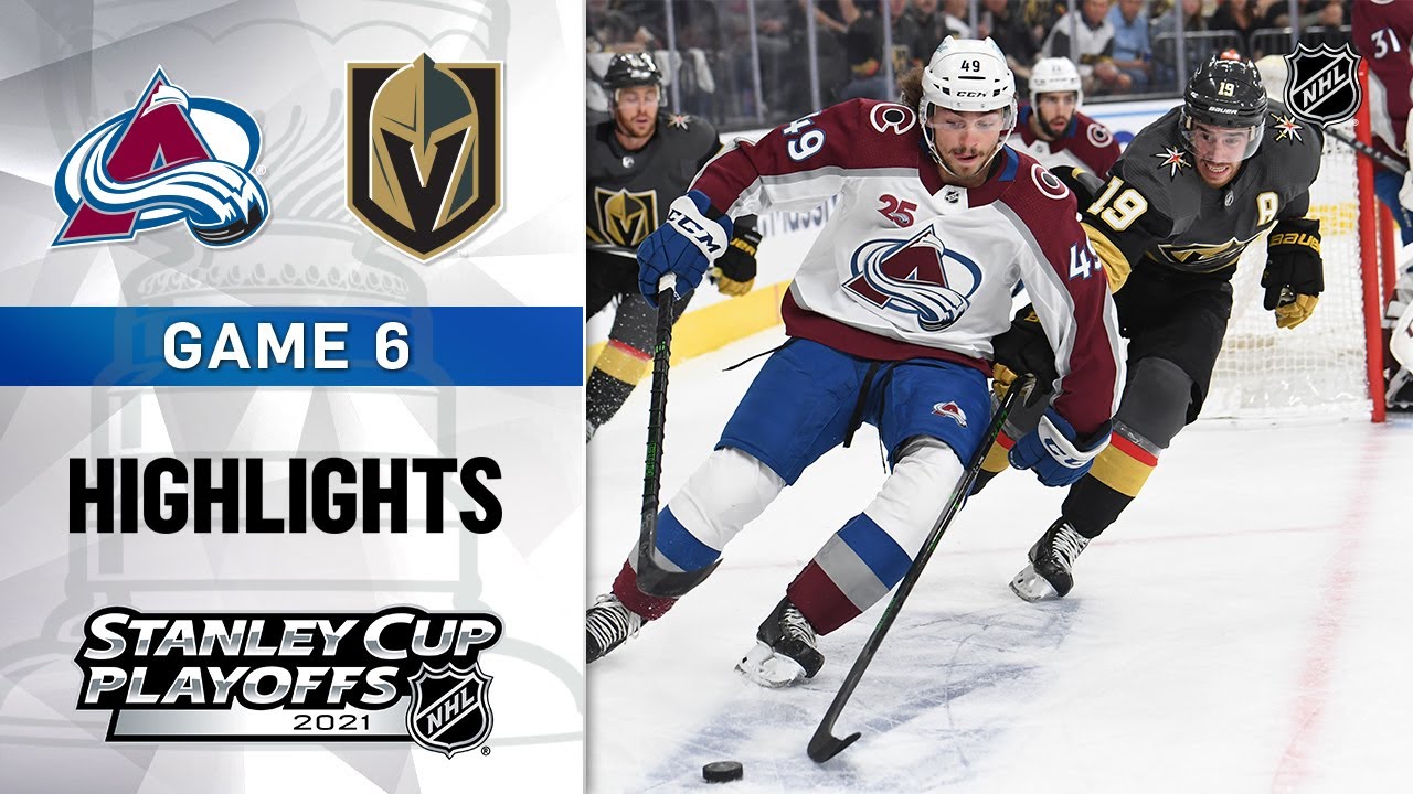 Second Round, Gm 6: Avalanche @ Golden Knights 6/10/21 | NHL Highlights
