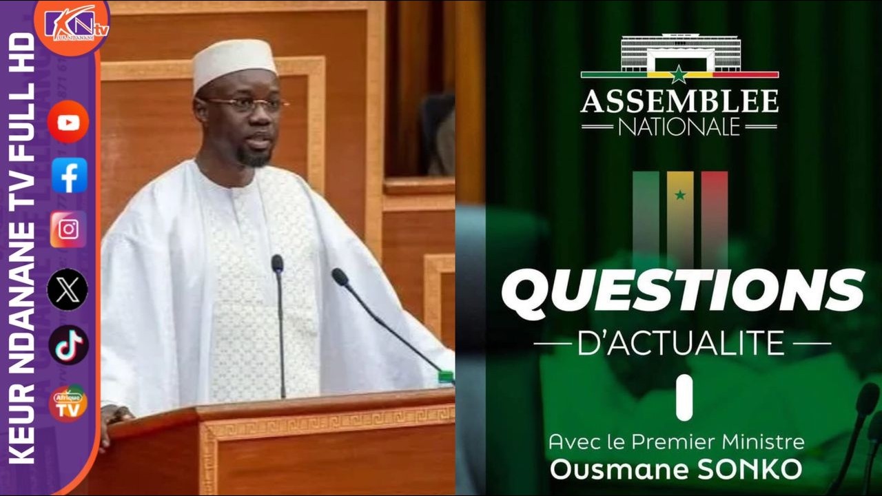 🔴[DIRECT]-Assemblée National Le PM Ousmane Sonko face aux députés...