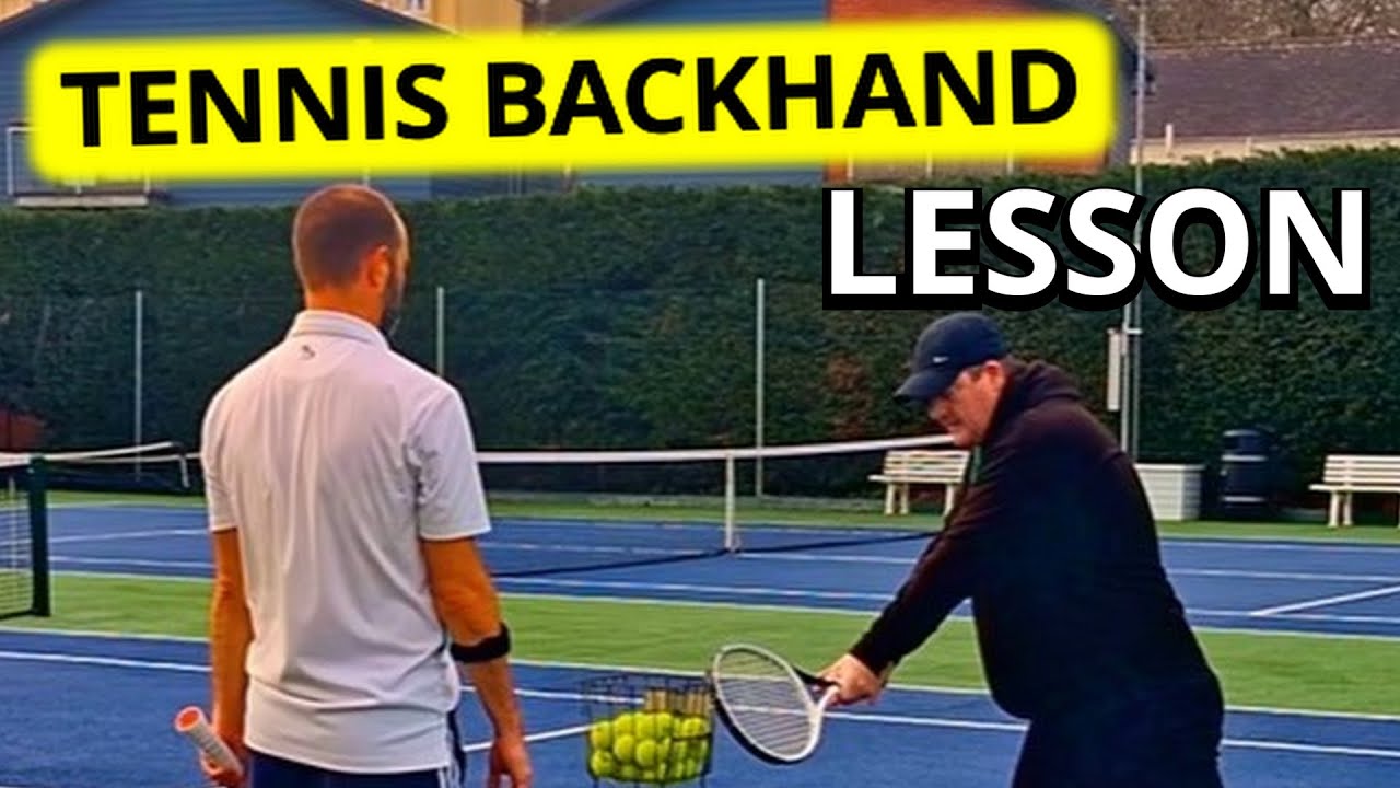 Tennis - double handed backhand lesson #tennis #tenniscoaching #tennistechnique #tennisbackhand