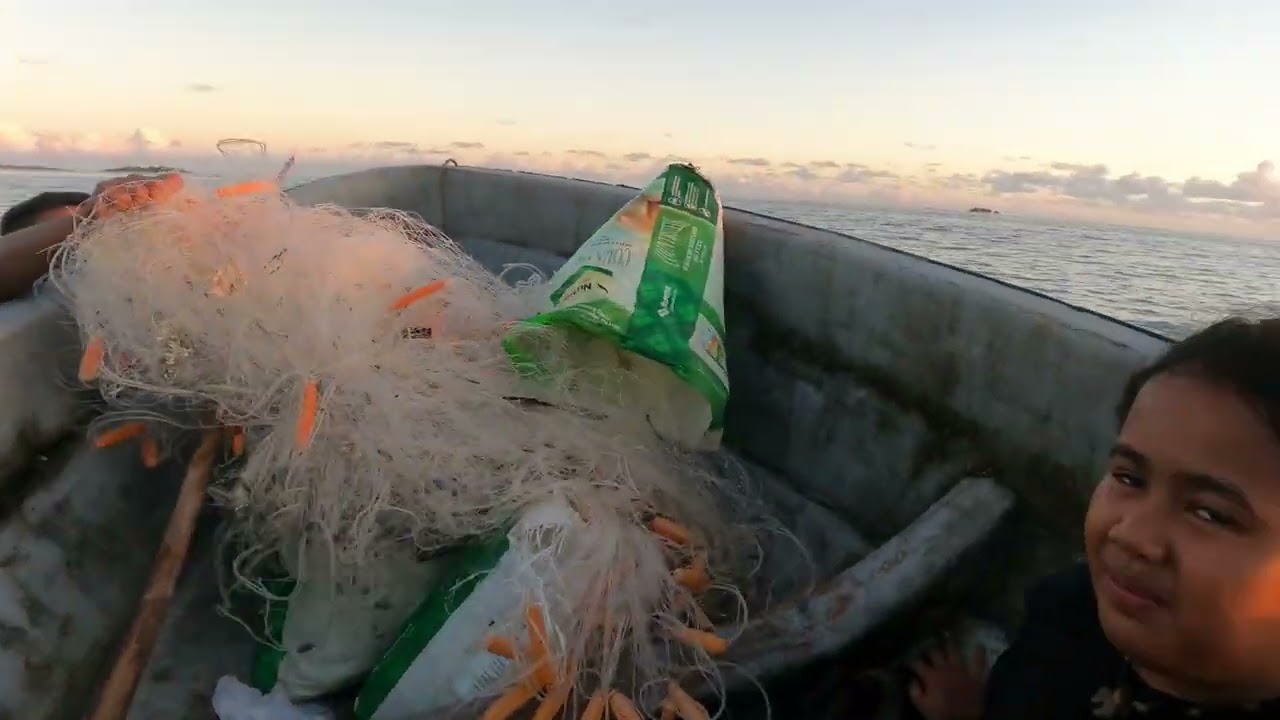 Net fishing - Pohnpei, Micronesia