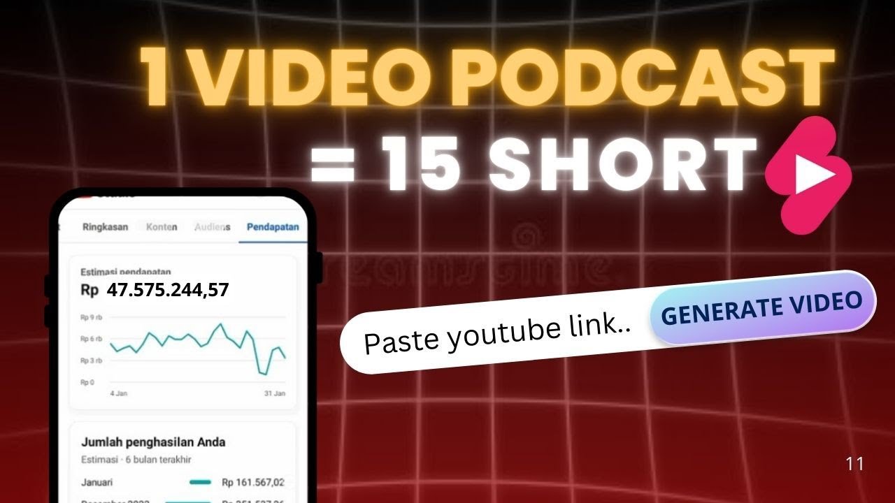 Конвертируйте длинные видео в 15 коротких видео в ОДИН КЛИК ‼️😱