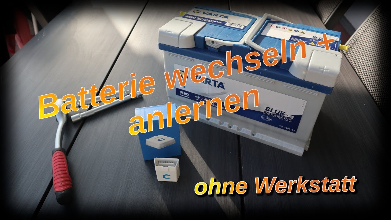 Einfach Autobatterie wechseln und anlernen OHNE Werkstatt OBD2 | Seat Alhambra VW | Carista App