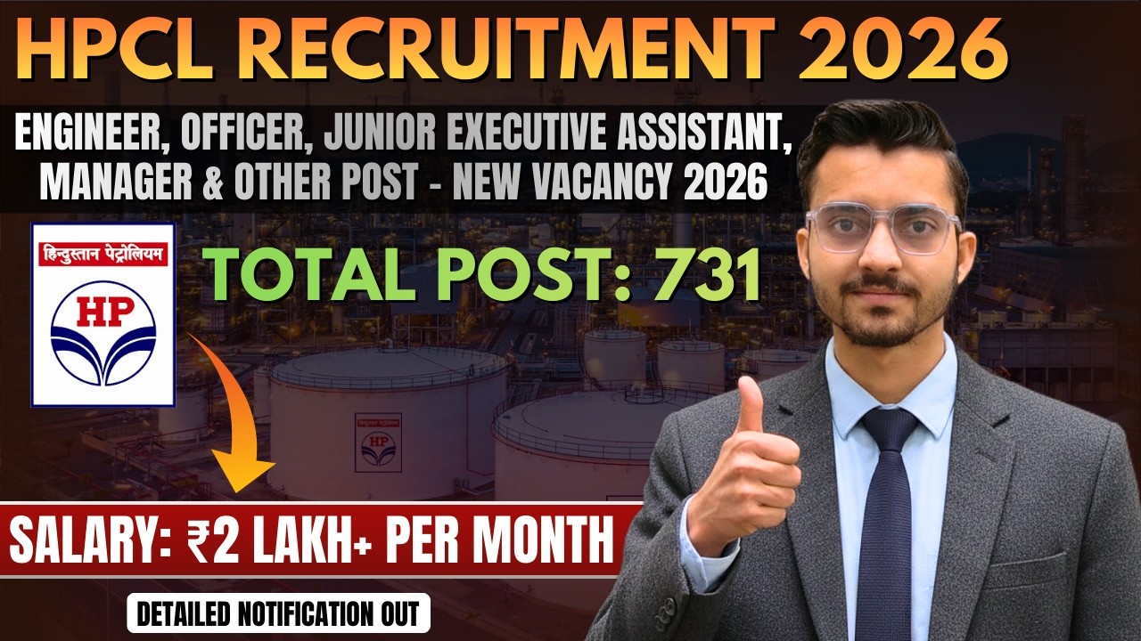 HPCL Engineer 2026 Notification Out | Eligibility, Selection Process & Salary | HPCL New Vacancy