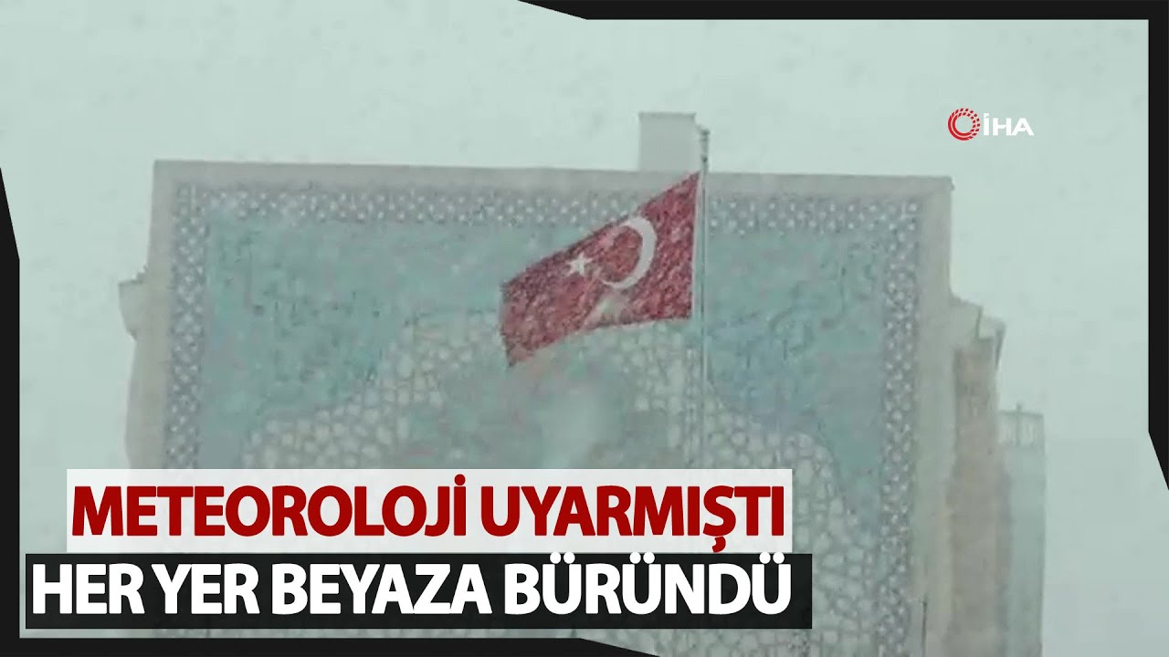 Nisan Karı Kayseri'yi Beyaza Bürüdü