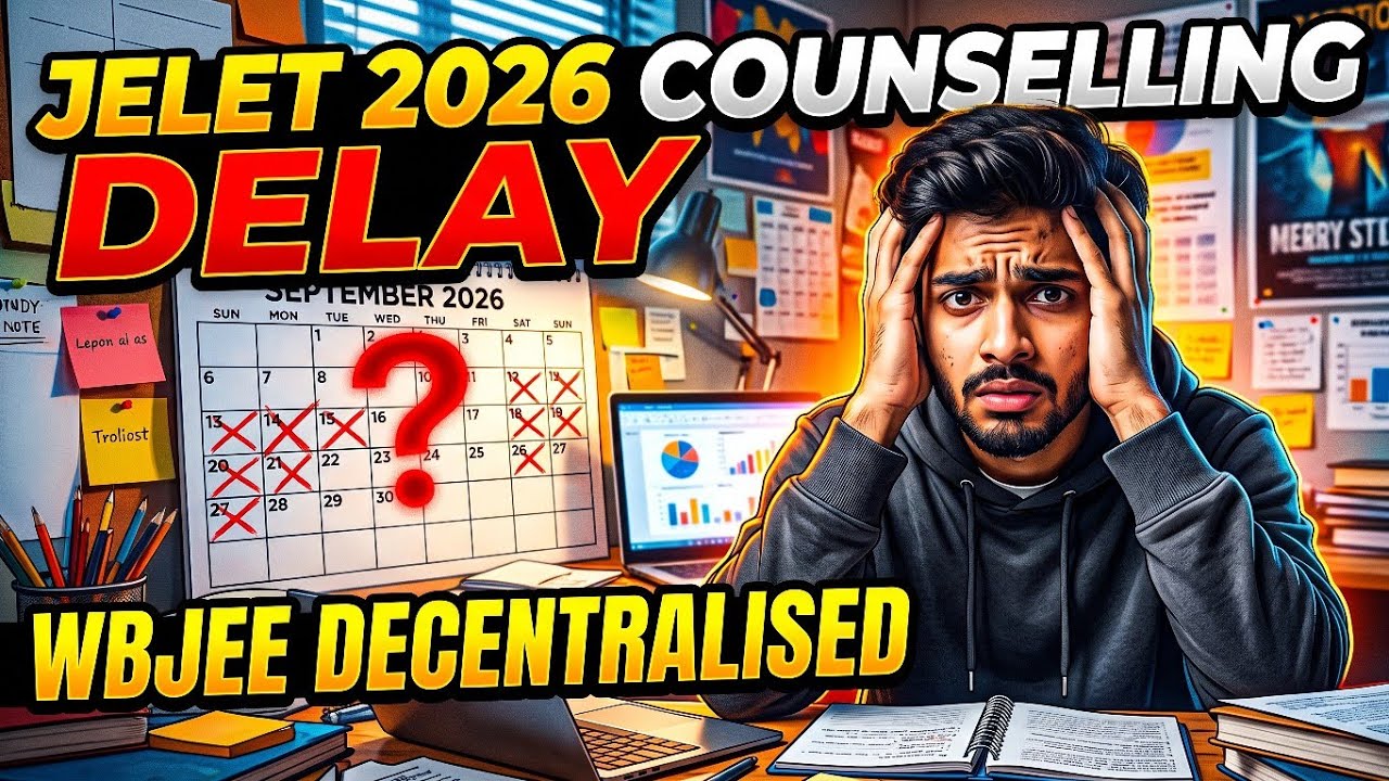 JELET COUNSELLING DELAY DUE TO WBJEE 2026 Decentralised Counselling|SEPTEMBER মাসেই হবে Counselling?