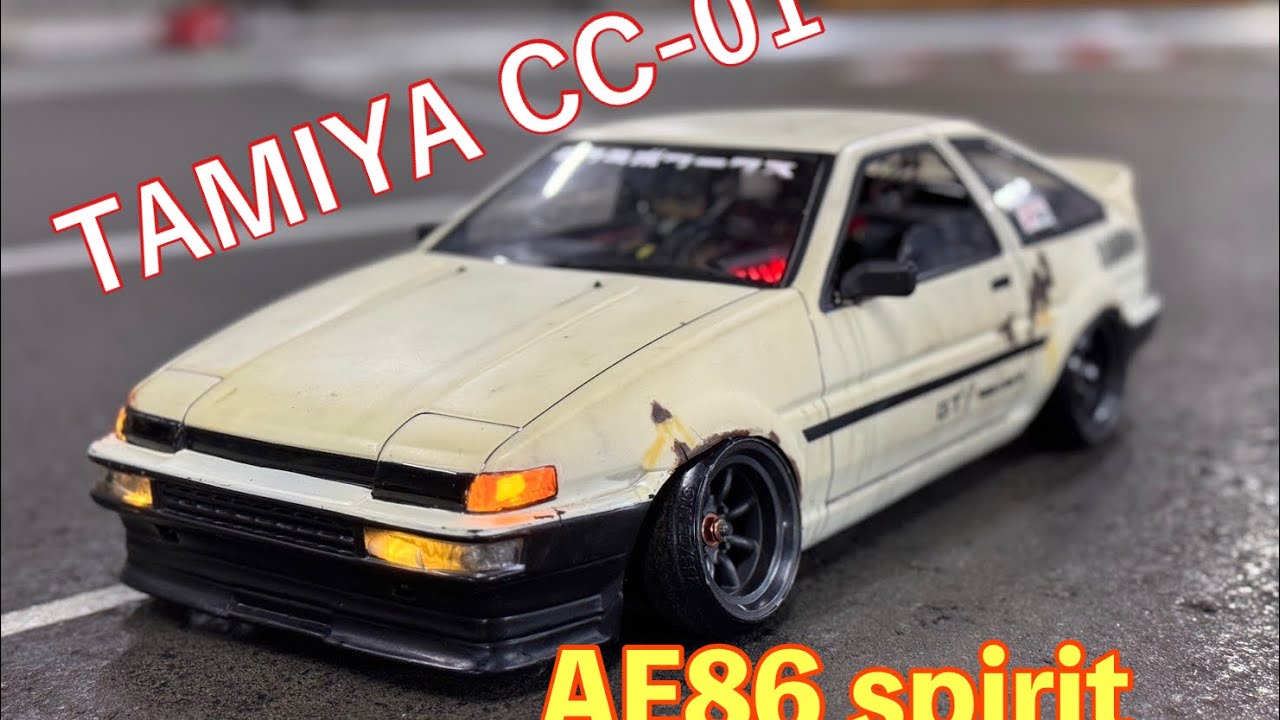 【拘り】AE86ラジコン　TAMIYA CC-01 RWD ホーシング車両ならではのリアルな挙動#tamiya #cc01 #cc02 #ラジドリ #rcdrift #ae86 #ラジコントーゴー