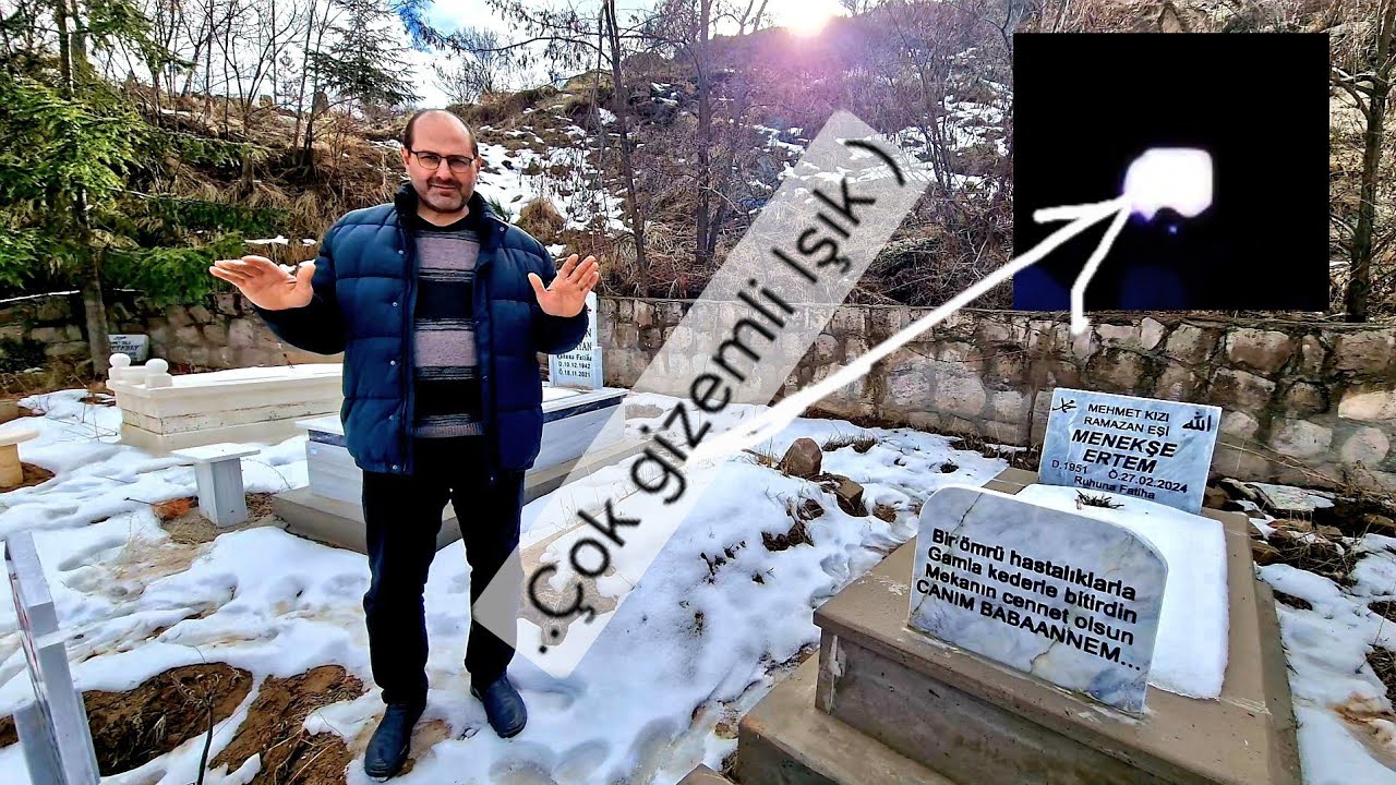 Mezarlıkda Çok Gizemli ışık Aksaray Güzelyurt Kapadokya Gelveri Cappadocia 