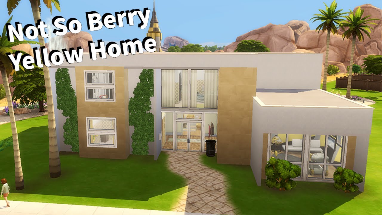 Not So Berry Yellow Home || Sims 4 Speed Build