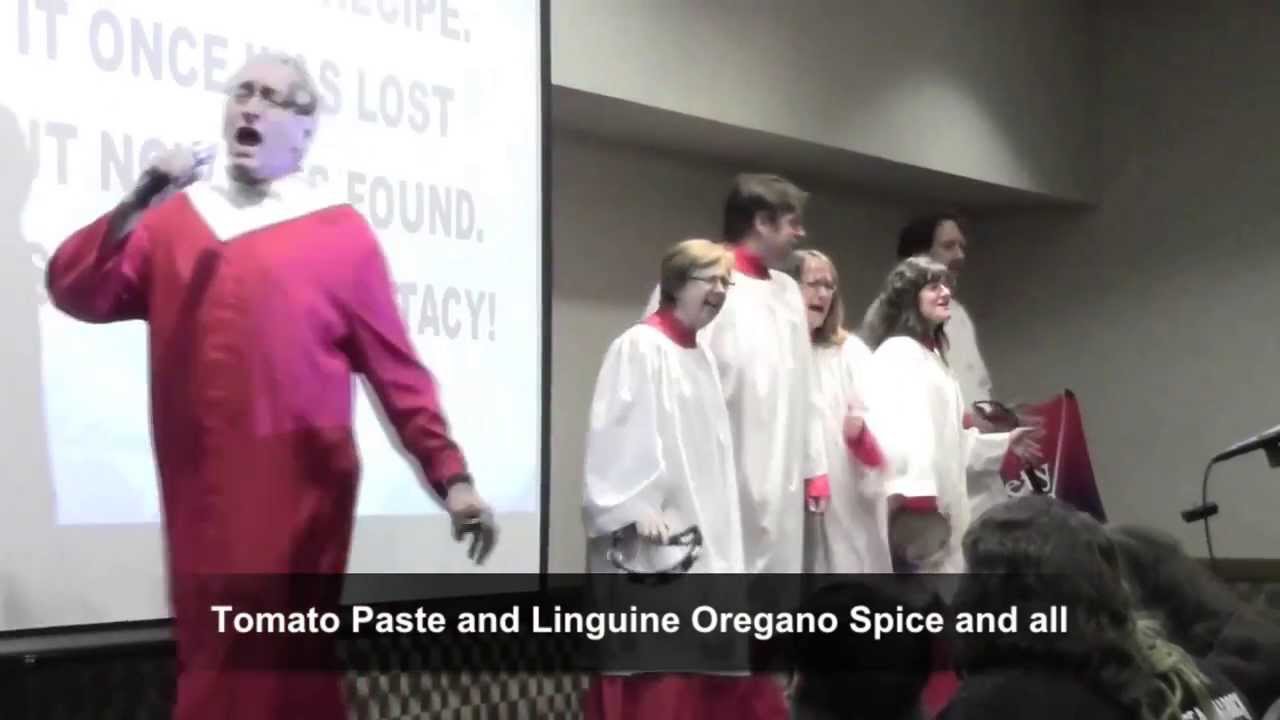 Pastafarian Gospel Choir performs at Reason in the Rock 2013