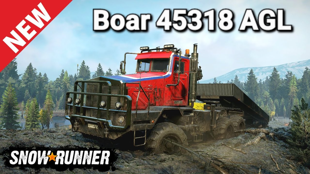 New Truck BOAR 45318 AGL In SnowRunner New Update @TIKUS19