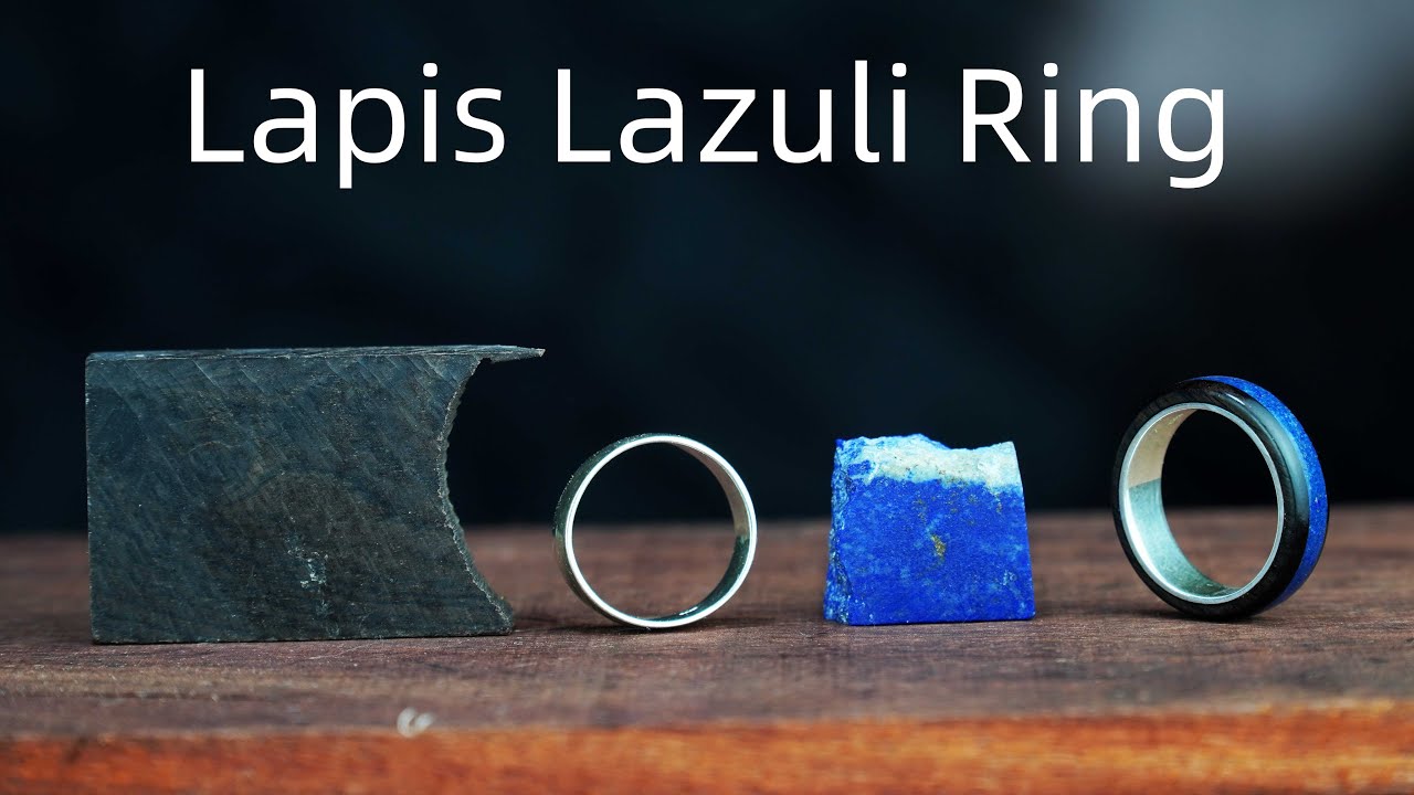 Woodturning—Lapis Lazuli Ring