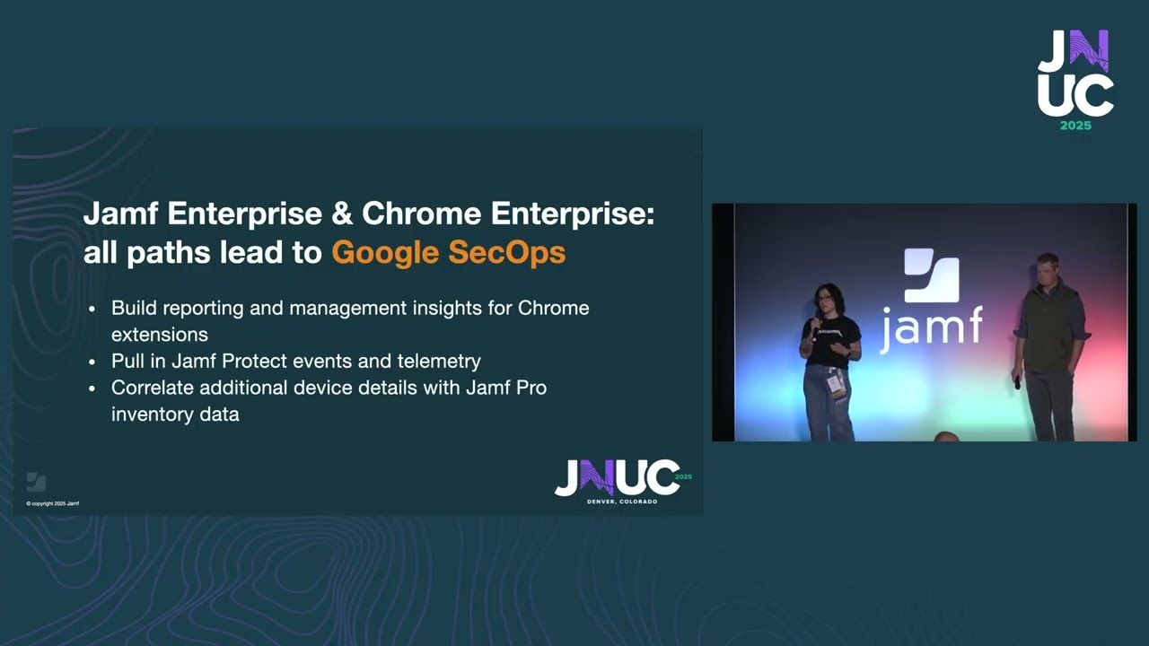 Wrangling Risk: Chrome Browser Security Management with #JamfPro and Google SecOps #JNUC2025