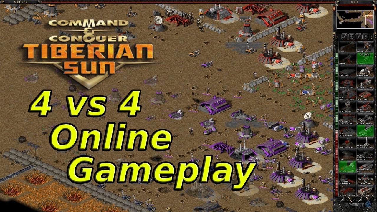 Tiberian Sun Online - 4 vs 4 - Fantastic defence Gameplay!