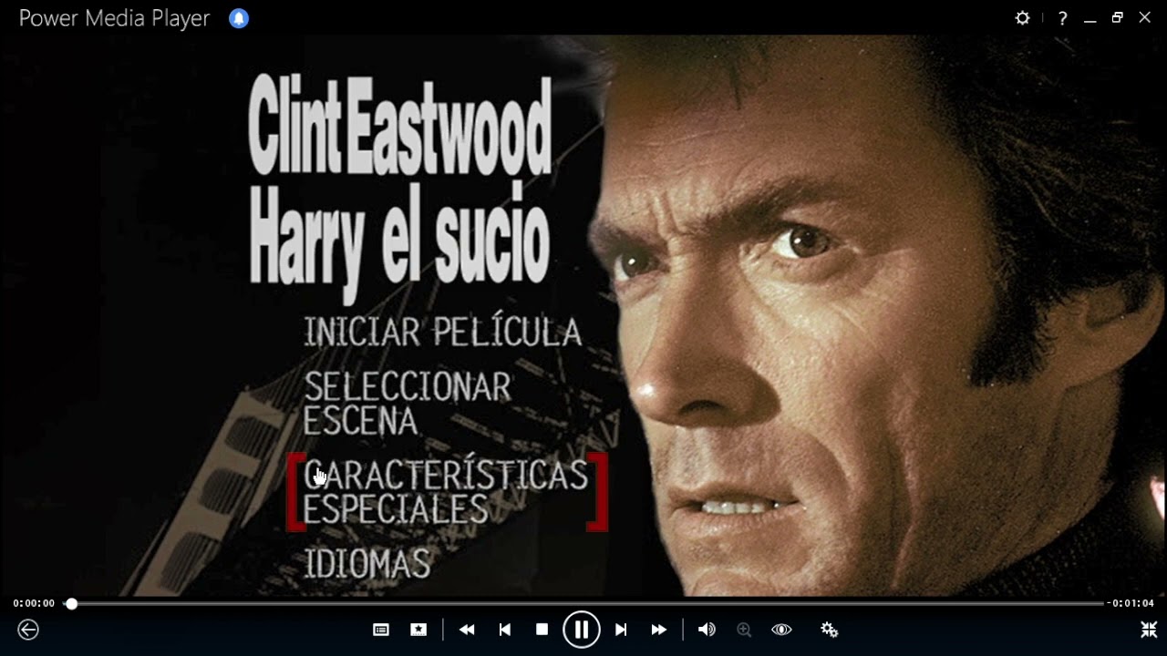 Harry El Sucio DVD Menu 2001 en espa&ntilde;ol