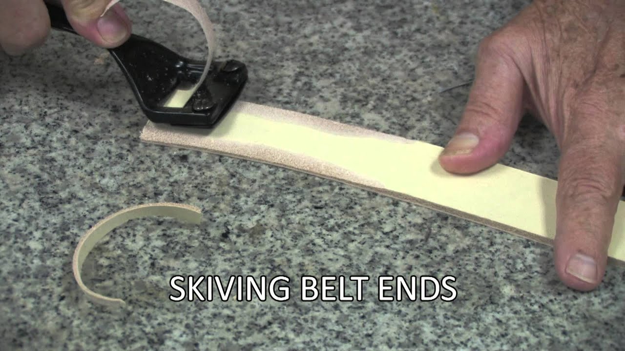 Using The Craftool Super Skiver On Leather