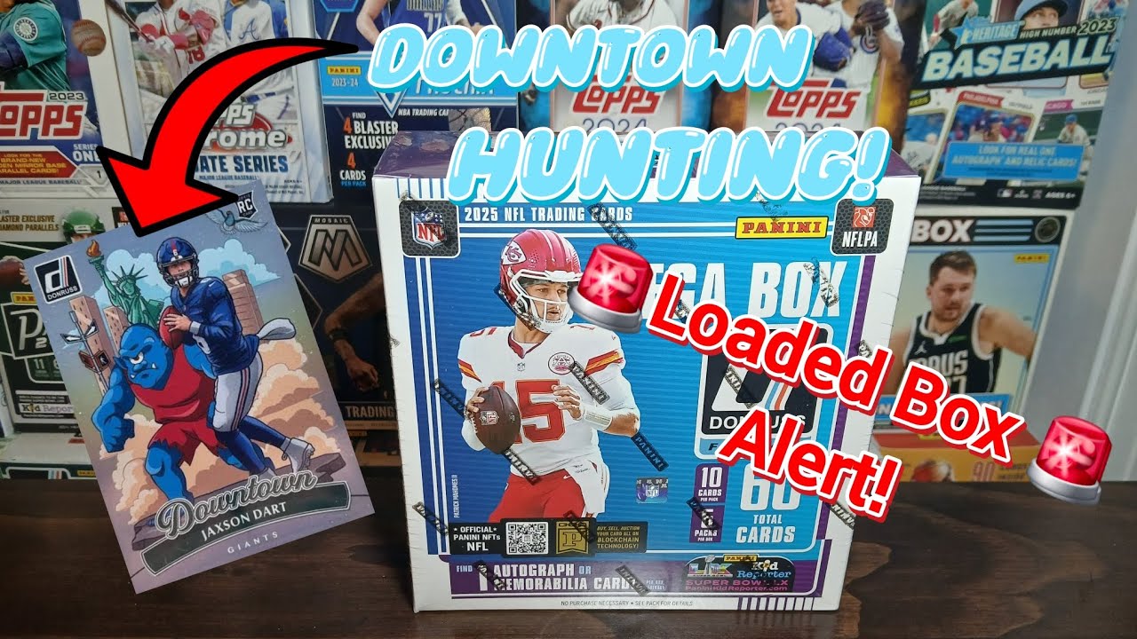 The Downtown Hunt Is On! 2025 Donruss Football Mega Box Opening!