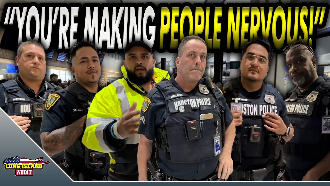 FIVE Houston Police Officers & “Traffic Guard” Make HUGE Mistake! The 1st Amendment Is DEAD