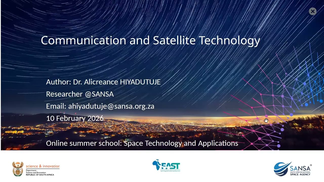FAST4Future Online Summer School on Space Technology and Applications 2026 Day Two