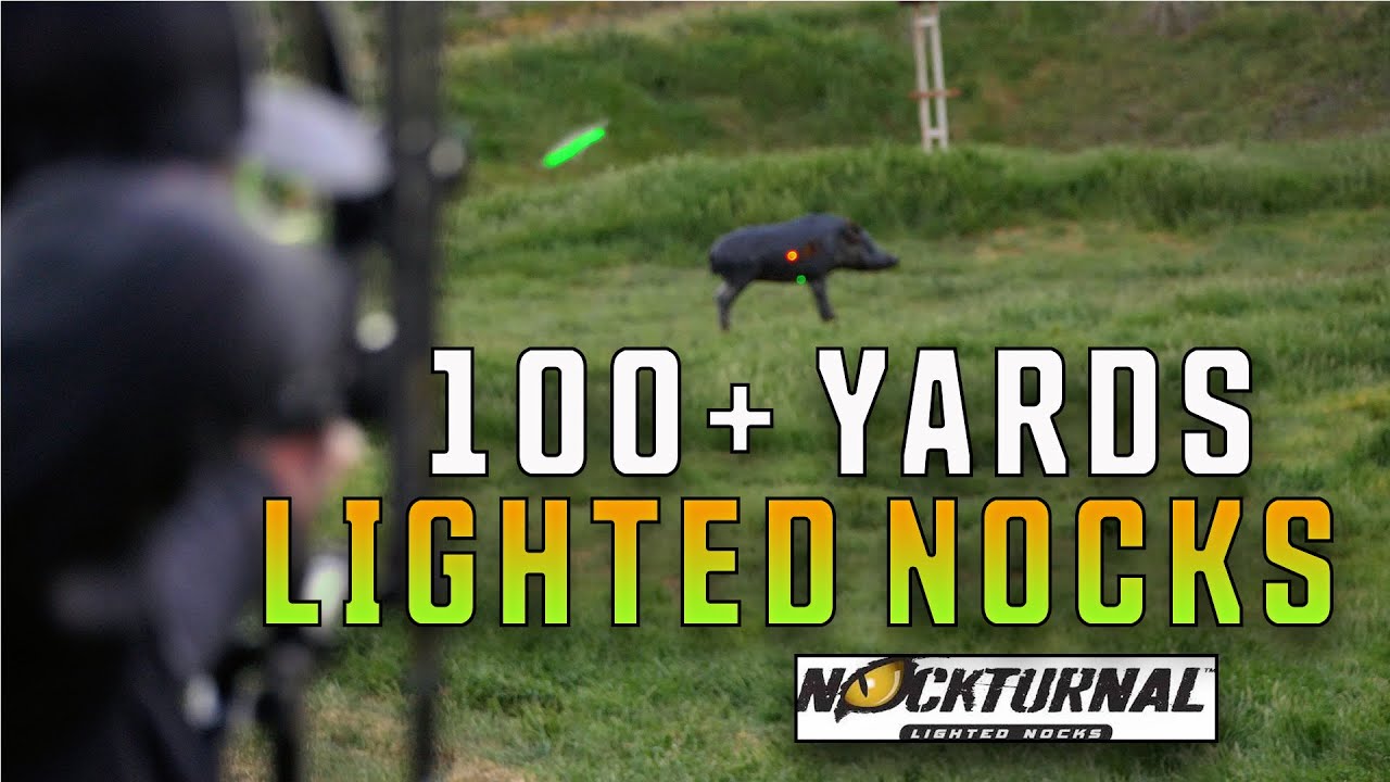 Shooting Arrows at 100+ Yards | w/ Lighted Nocks