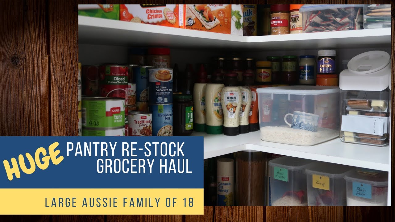 *HUGE* Pantry Re-Stock GROCERY HAUL - Large Family of 18