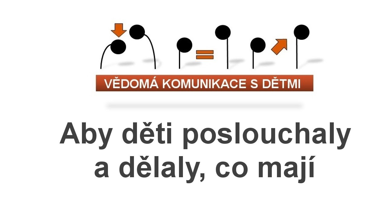 Aby děti poslouchaly a dělaly, co mají.