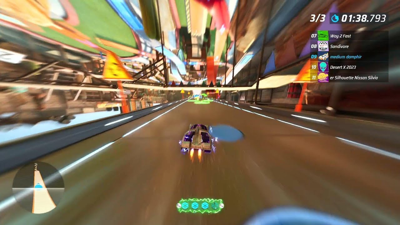 Hot Wheel 2   Una Carrera boca abajo