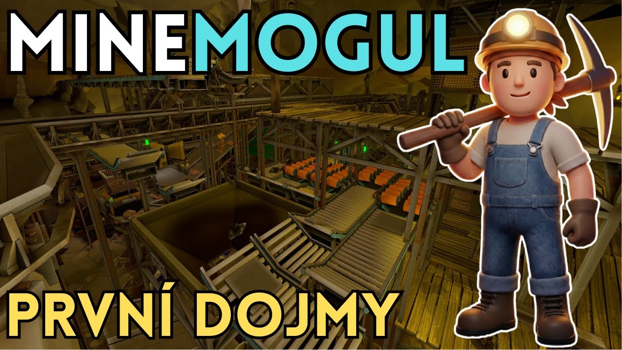 🌍 Zkou&scaron;&iacute;m &uacute;plně novou hru MineMogul! Prvn&iacute; dojmy & gameplay | CZ