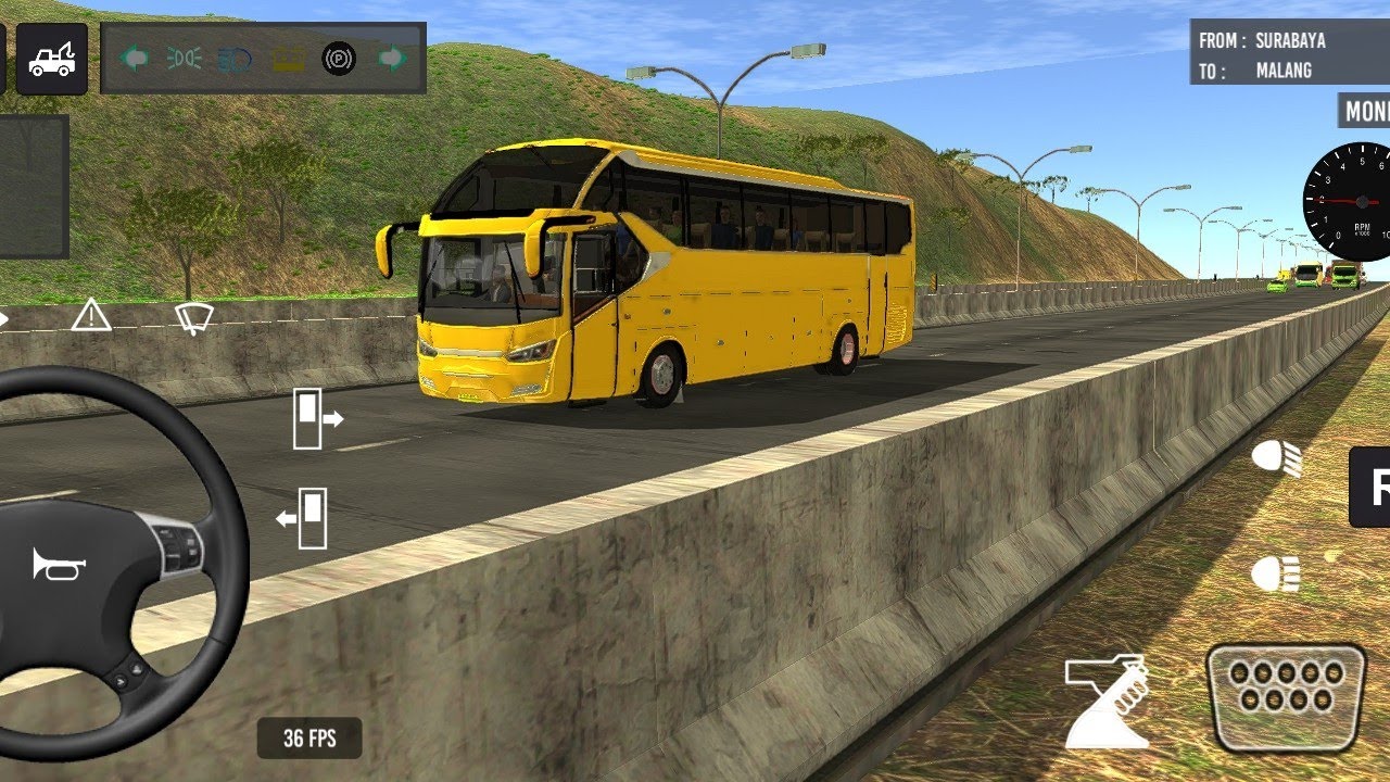2026 new coach bus simulator 💥 ||2025 indonesia bus simulator part-9 #bus #gaming  #simulator #1