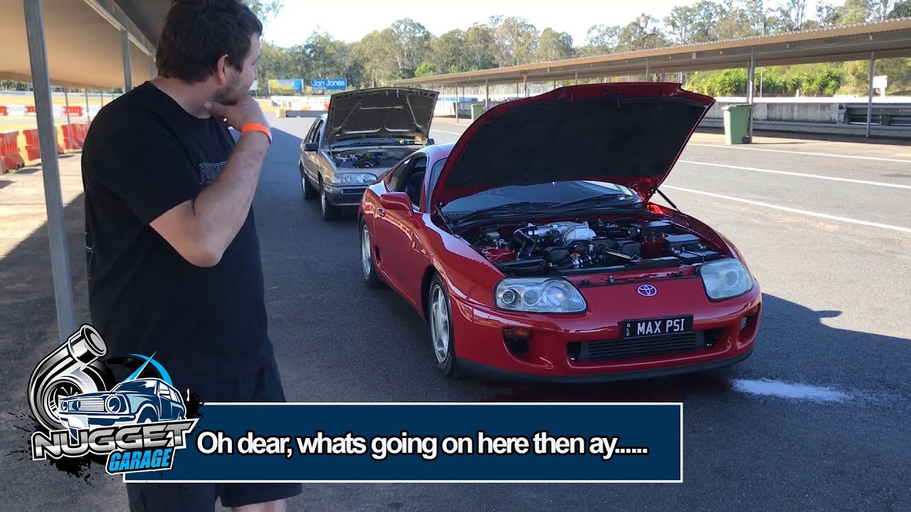 V8 Turbo Supra vs 2JZ VL Commodore Lakeside Happy Laps